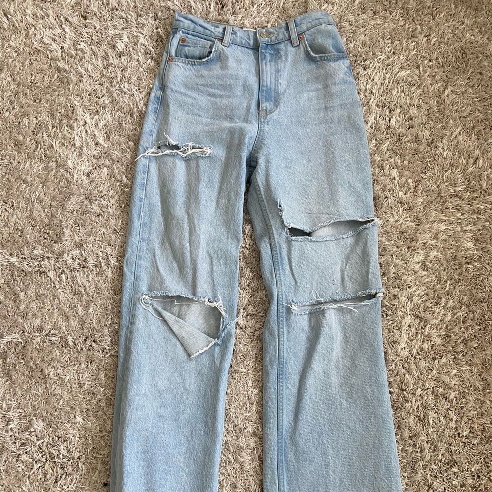 zara wide leg jeans